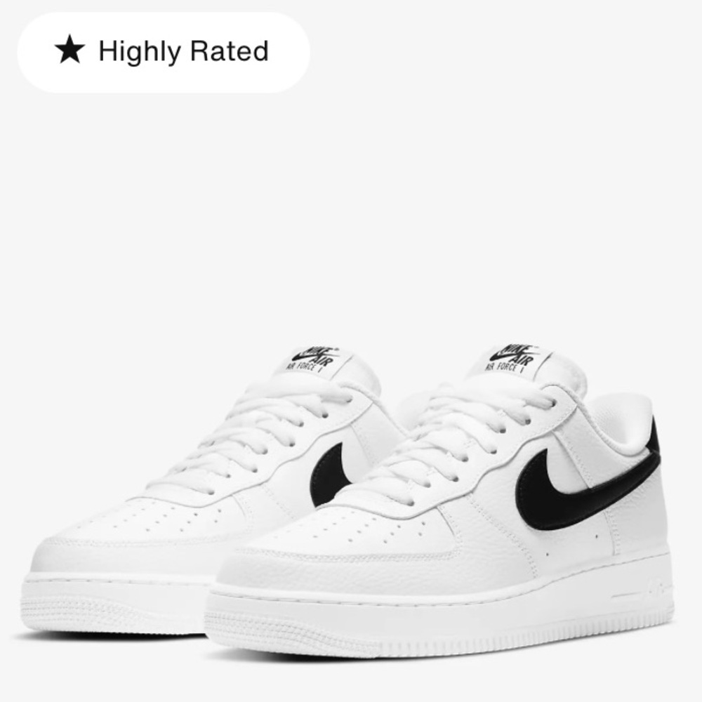 Nike Air Force 1 '07 Low Triple White Black
CT2302-100 Men's 6.5 / Women's 8